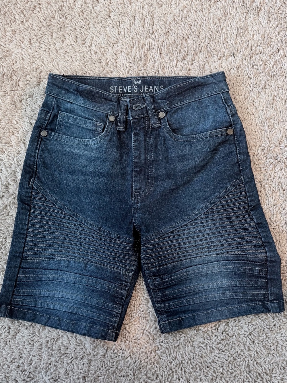 Steve's Jeans Moto Denim Shorts